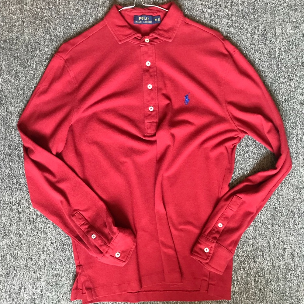 Polo Ralph Lauren Long Sleeve Popover Polo - M